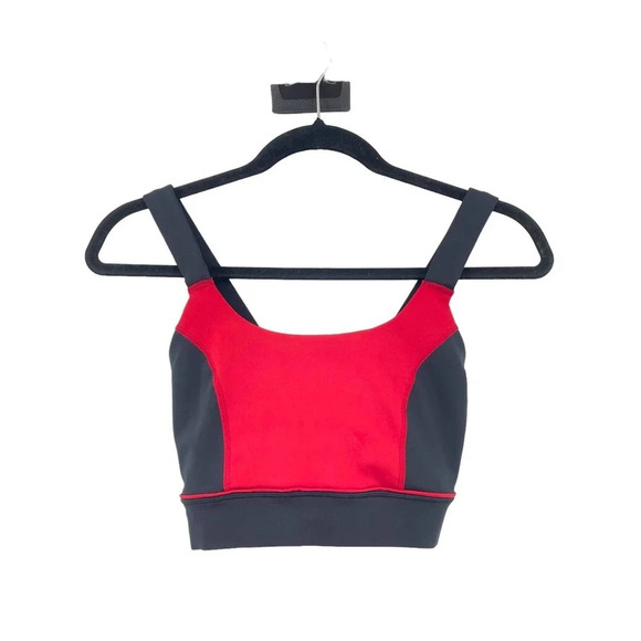 Ivy Park Colorblock X-Back Sports Bra Red Blush Pink Size Small - Picture 1 of 8